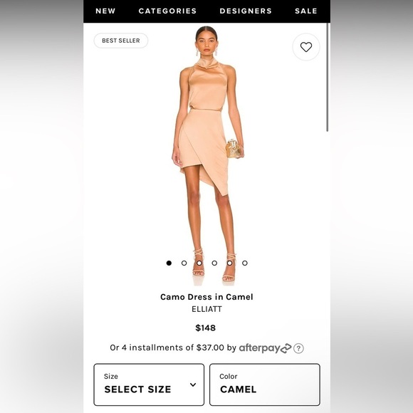 Elliatt Chocolate Camo Dress NWT Size M 🤎 - Picture 10 of 11